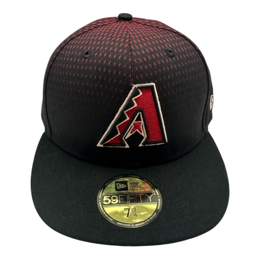New Era 59Fifty Arizona Diamondbacks Hat Cap 7 3/4 Black Alternate MLB Baseball